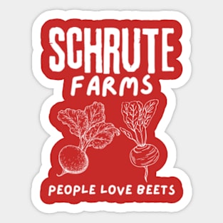 schrute farms beets lovers Sticker